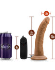 Dr. Skin Dr. Dave Realistic 7 in. Vibrating Dildo Tan