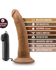 Dr. Skin Dr. Dave Realistic 7 in. Vibrating Dildo Tan