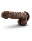 Dr. Skin Basic 7 Realistic 7.75 in. Dildo with Balls Brown