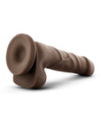 Dr. Skin Basic 7 Realistic 7.75 in. Dildo with Balls Brown