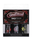 GoodHead Tingle Drops 3-Pack French Vanilla, Cotton Candy, Sweet Cherry