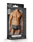 Male Power Croc Foil Mini Pouch Short Grey Sml