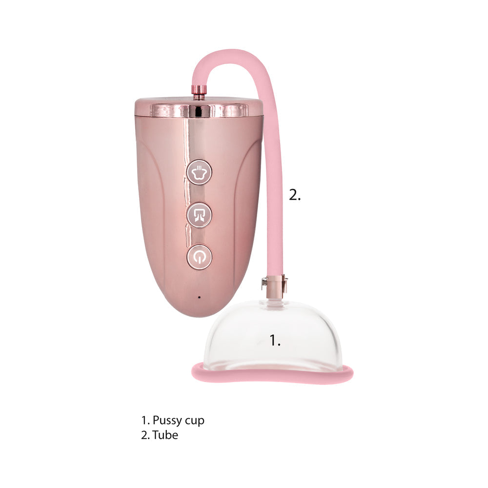 Shots Pumped Rechargeable 3-Speed Pussy Pump Pink