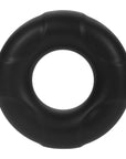 Forto F-33 Liquid Silicone Cockring Large Black