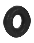 Forto F-33 Liquid Silicone Cockring Medium Black