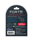 Forto F-33 Liquid Silicone Cockring Large Blue