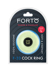 Forto F-33 Liquid Silicone Cockring Large Glow