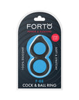 Forto F-88 Liquid Silicone Cock & Ball Ring Black
