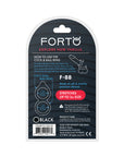 Forto F-88 Liquid Silicone Cock & Ball Ring Black