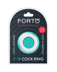 Forto F-19 Liquid Silicone 2-Tone Cockring Black/White