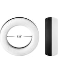 Forto F-19 Liquid Silicone 2-Tone Cockring Black/White