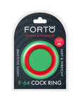 Forto F-64 Wide Liquid Silicone Cockring Medium Red