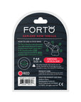 Forto F-64 Wide Liquid Silicone Cockring Medium Red