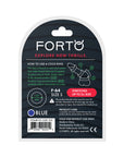 Forto F-64 Wide Liquid Silicone Cockring Small Blue