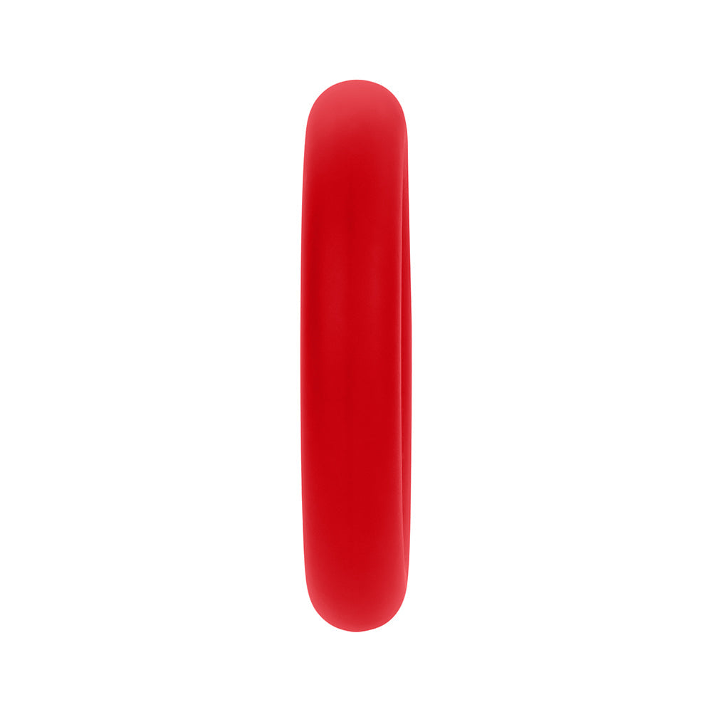 Forto F-61 3-Piece Silicone Cockring Set Red