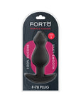 Forto F-78 Pointee Silicone Anal Plug Large Black