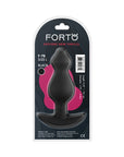Forto F-78 Pointee Silicone Anal Plug Large Black