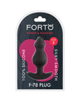Forto F-78 Pointee Silicone Anal Plug Small Black