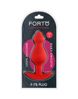 Forto F-78 Pointee Silicone Anal Plug Large Red