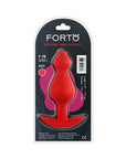 Forto F-78 Pointee Silicone Anal Plug Large Red
