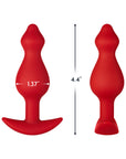 Forto F-78 Pointee Silicone Anal Plug Medium Red