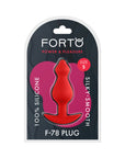 Forto F-78 Pointee Silicone Anal Plug Small Red