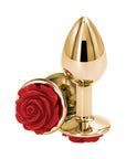 Rear Assets Rose Anal Plug Small Red