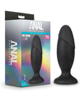 Anal Adventures Platinum Silicone Rocket Plug Black