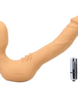 Tantus Real Strapless Slim Vibrating Strap-On Dildo Honey