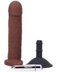 Tantus Alan O2 Dual Density Vibrating Dildo Kit Espresso (Bag)
