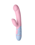 FemmeFunn FFIX Rabbit Waterproof Silicone Dual Stimulation G-Spot Vibrator Light Pink