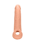 RealRock Realistic 9 in. Penis Sleeve Extender Sling Beige