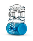 Play with Me Pleaser Rechargeable Vibrating C-Ring Blue