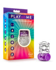 Play with Me Pleaser Rechargeable Vibrating C-Ring Purple