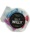 Addiction Silly Willy 3.3 in. Silicone Dildo 12-Piece Assorted Color Fishbowl Display