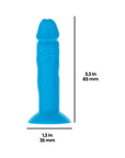 Addiction Silly Willy 3.3 in. Silicone Dildo 12-Piece Assorted Color Fishbowl Display