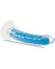 Neo Elite Glow in the Dark Prysm 7 in. Silicone Dual Density Dildo Neon Blue
