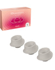 Womanizer 3-Pack Type A Replacement Stimulation Heads Warm Gray L