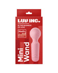 Luv Inc Mw65 Mini Wand Rechargeable Flexible Silicone Vibrator Light Pink