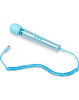Le Wand All That Glimmers Petite Rechargeable Vibrating Massager Special Edition Set Light Blue