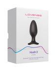 Lovense Hush 2 Bluetooth Remote-Controlled Vibrating Butt Plug L 2.25 in.