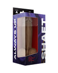 Shaft Model A: 8.5 in. Dual Density Silicone Dildo with Balls Oak