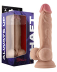 Shaft Model A: 9.5 in. Dual Density Silicone Dildo with Balls Pine