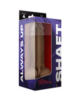 Shaft Model A: 9.5 in. Dual Density Silicone Dildo with Balls Oak