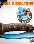Dr. Skin Glide Realistic 8 in. Self-Lubricating Dildo Brown