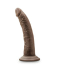 Dr. Skin Glide Realistic 7.5 in. Self-Lubricating Dildo Brown