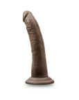 Dr. Skin Glide Realistic 7.5 in. Self-Lubricating Dildo Brown