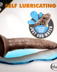 Dr. Skin Glide Realistic 7.5 in. Self-Lubricating Dildo Brown