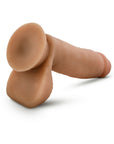 Dr. Skin Glide Realistic 7 in. Self-Lubricating Dildo with Balls Tan