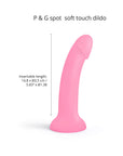 Love to Love Dildolls Glitzy 7 in. Silicone Dildo Pink Glitter